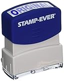 Stamp-Ever Pre-Inked Message Stamp, Original, Stamp Impression Size: 9/16 x 1-11/16 Inches, Blue (5957)