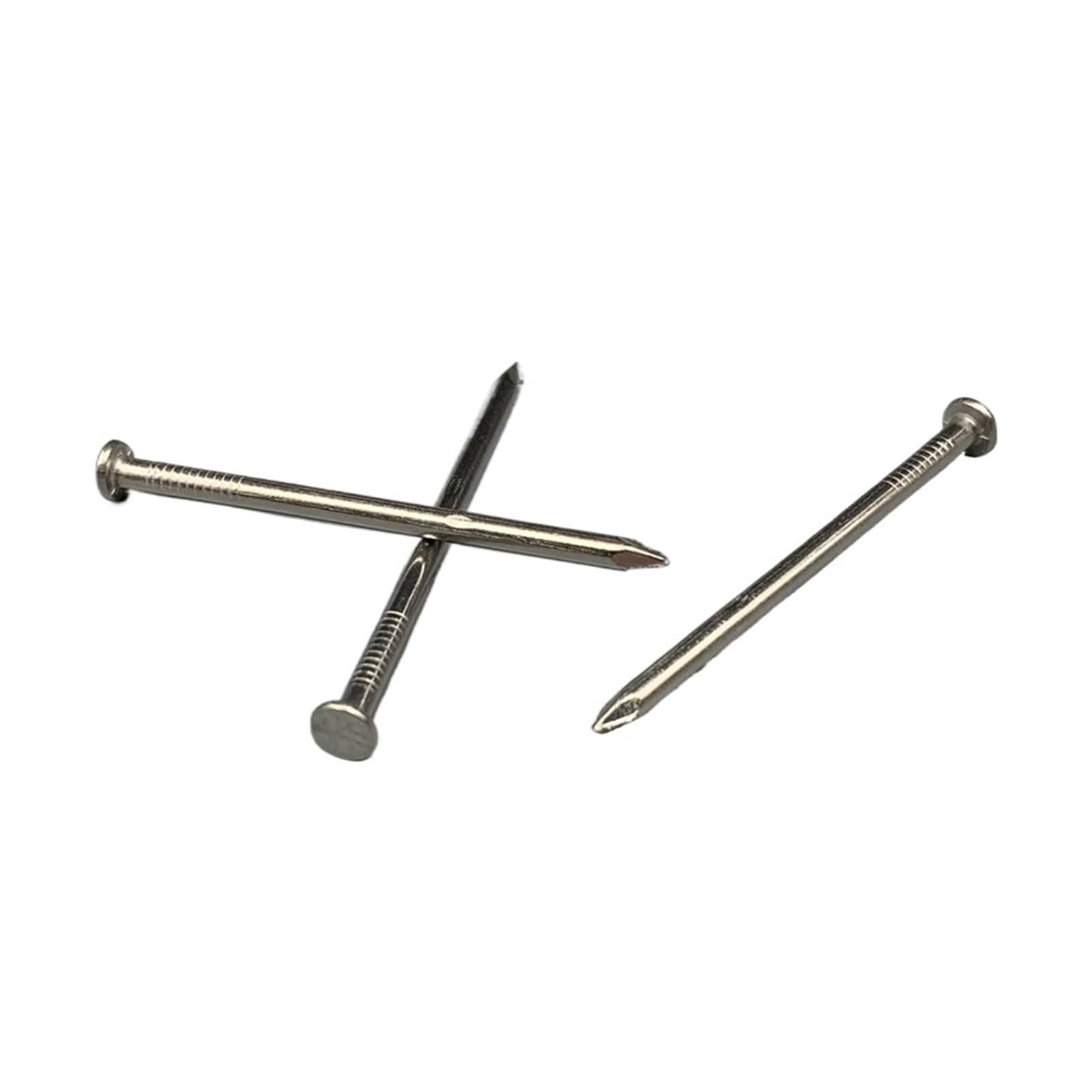 Clavos para tapicería de cabeza plana, Clavos de acero inoxidable 304 for hormigón, for techo, suelo y pared, varios tamaños, paquete de varias unidades(27mm)