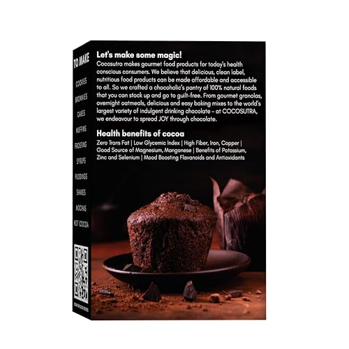 Image of Cocosutra Cocoa Powder, 100g, Unsweetened & Dark, Pack of 2 | 100% Cocoa, Natural Ingredients, Gluten Free, Keto Friendly, Perfect for Baking