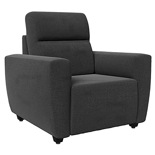 Image of Wakefit Sofa Set | 3 Year Warranty | Sofa 6 Seater, 6 Seater Sofa for Living Room, Wooden Sofa Set, Sofa Set 3+2+1 Seater - Belize(Reflection : Charcoal Grey)