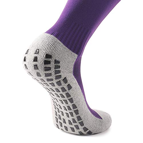 Meias Esportivas, Andoer Almofada de futebol meias sobre a panturrilha aderência antiderrapante para