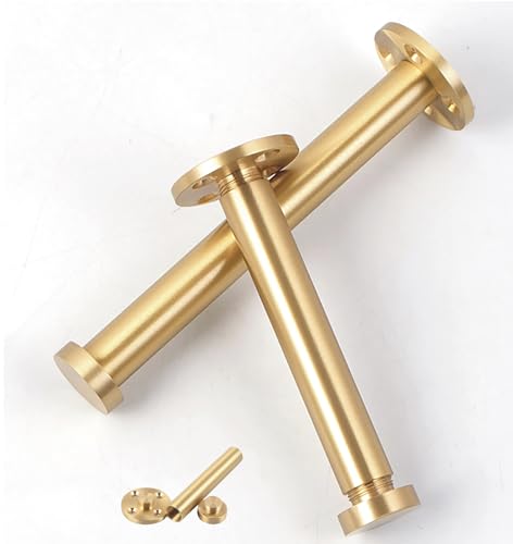 Patas de sofá Modernas de latón, Soporte para Muebles, para Cocina, encimera, Barra, TV, Escritorio, Juego de 2 (150 mm Dorado)