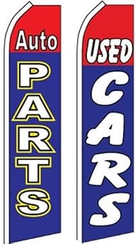 Car Auto Dealer Swooper Flutter Feather Flags 2 pack-Auto Parts-Used cars