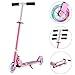 WeSkate Monopattino per bambini con 2 ruote regolabile in altezza, pieghevole, portatile, per bambini, ragazzi, ragazze dai 3 ai 12 anni, monopattino da città per bambini, carico massimo 50KG