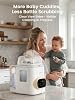 Lavabotellas Grownsy EaseClean Pro con Ventanas Visibles, 11 Modos de Limpieza | Sistema Todo en Uno de Lavado, Esterilización y Secado, Limpieza a Alta Presión 360°, para Biberones, Partes de Bomba y Esenciales para Bebé 3