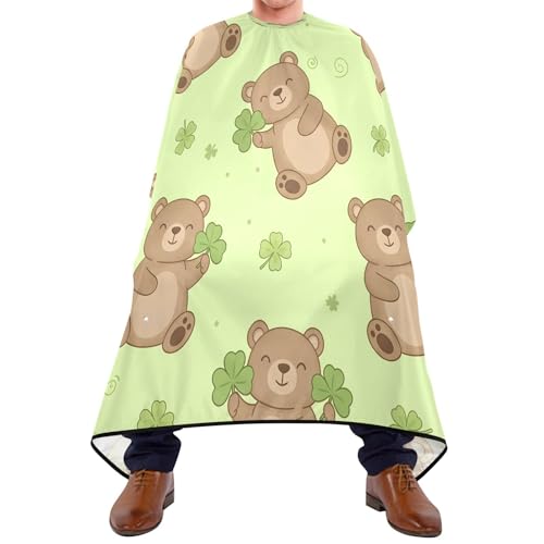 Capa de barbería impermeable Kigai Cute Bear para hombres miniatura 1