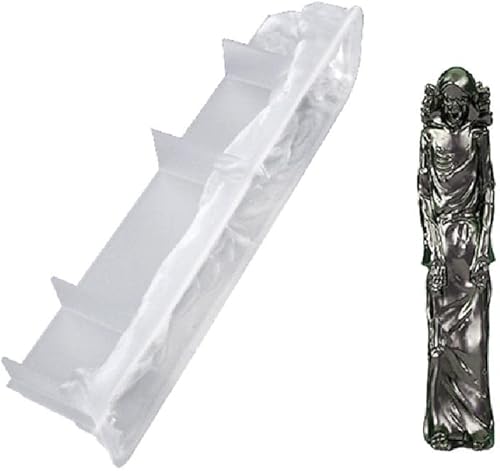 Molde de silicona para incienso de esqueleto, bandeja de inserción, moldes de resina para manualidades, quemador de incienso para resina epoxi