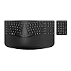 HP 960 Ergonomic Wireless Keyboard - Connect 3 Devices with Bluetooth & Unifying Dongle Connectivity - 20 Programmable Keys, Detached Numeric Keypad - Extra-Large Foam Wrist Rest, Long Battery Life