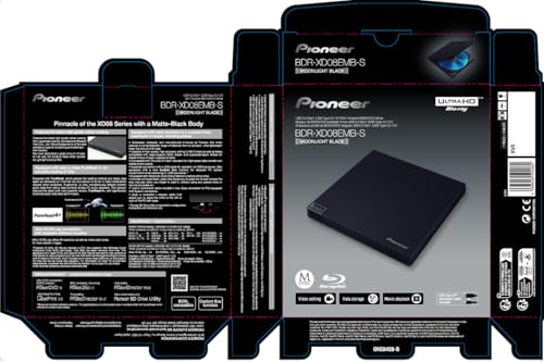 Pioneer BDR-XD08EMB-S External Blu-Ray Drive Bdr-Xd08Umb-S Matte-Black Body Usb 3.2 Gen1 (Usb Type-C) / 2.0 Slim Portable Bd/Dvd/Cd Writer High-Grade Rubber Coating thumb #6