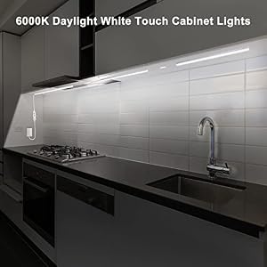 Maylit 3 PCS 12-inch Plug-in Under Cabinet Lights, Ultra-Thin — photo 2 of 6