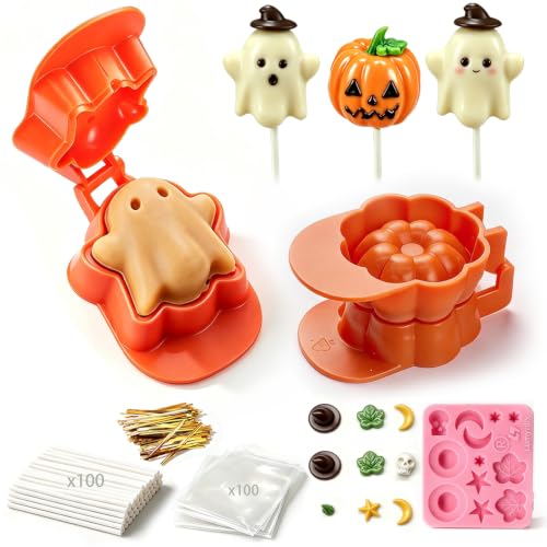 Lumyrilix Halloween Cake Pop Mold with Sticks and...
