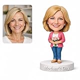 Custom Bobblehead from Photo – Personalized for Mom Grandma, Handmade Clay Figurine, Unique Keepsake