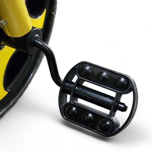 Image of MEKASHI T-001MW Plug N Play Kids Trike /Baby Tricycle, Big Size Storage Basket, Bell, Comfortable Seat with Seat Belt, 12 to 48 Months, Load Upto 35Kg, Easy Assembly, Heavy Guage Steel Frame, Yellow