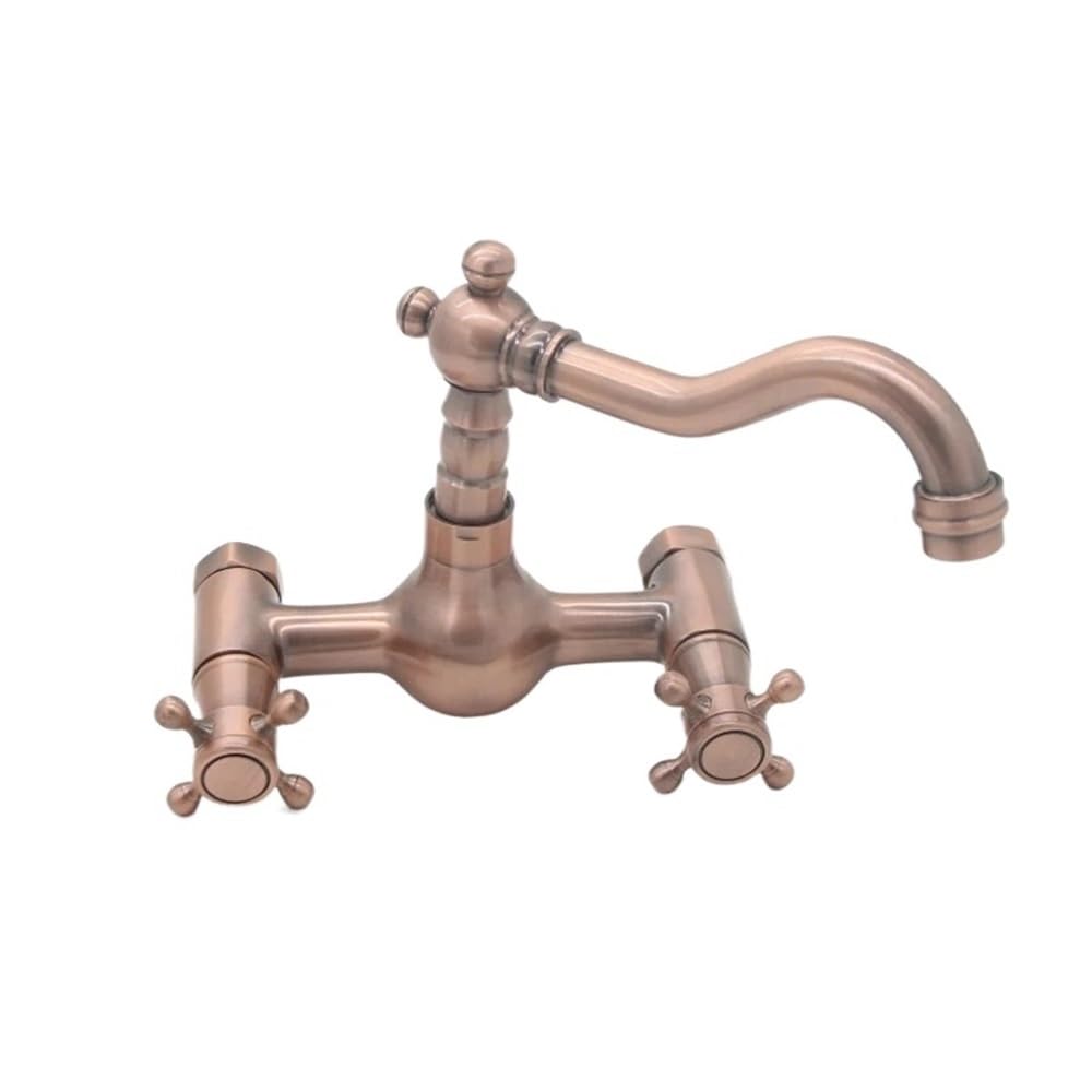 Robinet de cuisine mural en cuivre rouge XT-119 pour libérer votre plan de travail