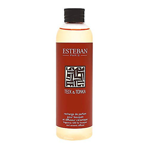 Esteban Paris - Ricarica Di Profumo 250Ml Teck E Tonka Per Bouquet E Diffusore In Ceramica Tet-039