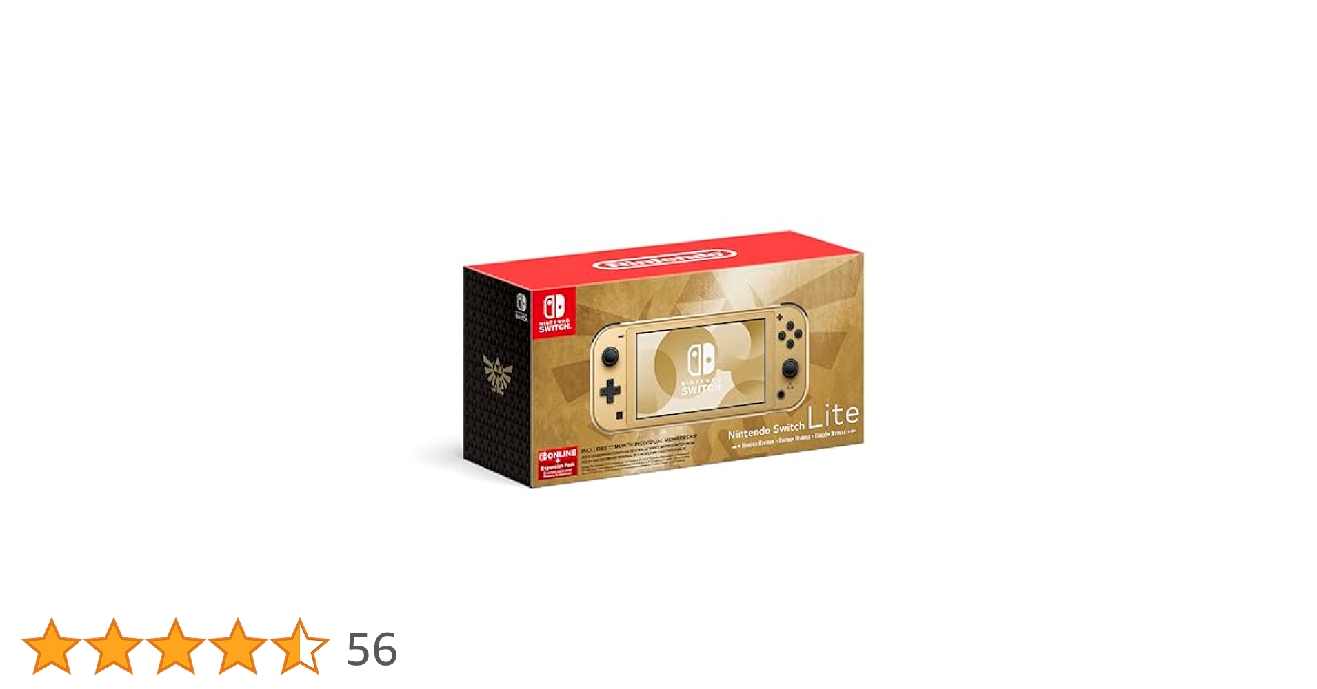 Nintendo Switch™ Lite: Hyrule Edition with Bonus Nintendo