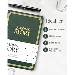 Mom's Life Story Journal (Hardcover): A Meaningful Keepsake for Mom to Share Her Journey and Memories, Book Includes 250+ Prompt Questions, Sentimental Gifts for Mother's Day, Birthday & Christmas Moms Life Story Journal Hardcover A Meaningful Keepsake for Mom to Share Her Journey and Memories Book Includes 250 Prompt Questions Sentimental Gifts for Mothers Day Birthday Christmas