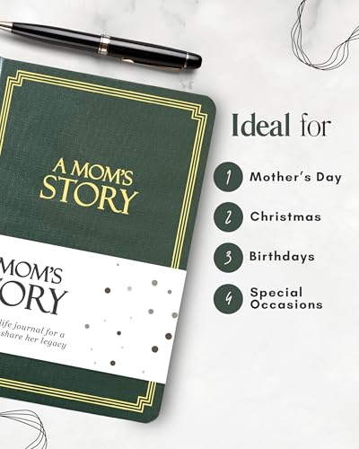Moms-Life-Story-Journal-Hardcover-A-Meaningful-Keepsake-for-Mom-to-Share-Her-Journey-and-Memories-Book-Includes-250-Prompt-Questions-Sentimental-Gifts-for-Mothers-Day-Birthday-Christmas Moms Life Story Journal Hardcover A Meaningful Keepsake for Mom to Share Her Journey and Memories Book Includes 250 Prompt Questions Sentimental Gifts for Mothers Day Birthday Christmas
