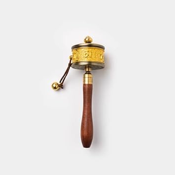 handheld prayer, Tibetan Prayer Wheel,Buddhist Prayer Wheel Hand Held Prayer Wheel Tibetan Buddhist Prayer Wheel Waving Handmade Religious Collectible Color 2 Color 1Color2