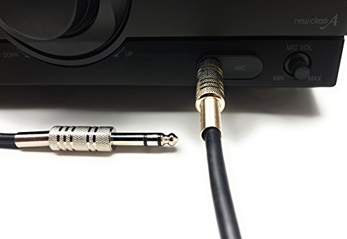 MainCore 5m Long Stereo Jack 6.35mm to 6.35mm Stereo Jack/METAL/Plug to Plug/Cable Lead (Available in 0.50m, 1m, 3m, 4m, 5m, 6m) (5m) - Image 2
