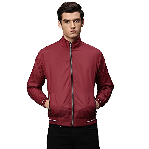 Image of Dennis Lingo Polyester Regular Fit Full Sleeves Men's Panelled Shell Jacket with 2 Pockets - Lightweight Casual Winterwear for Men