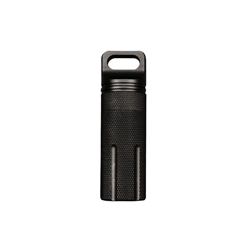 Qingsi 1 contenedor de botella impermeable de aleación de aluminio para camping, accesorios de supervivencia de emergencia