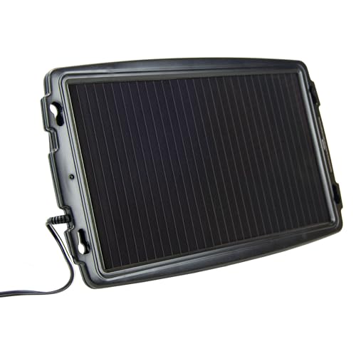 AA 5060114614185 Solar-Powered Car Battery Charger, Black