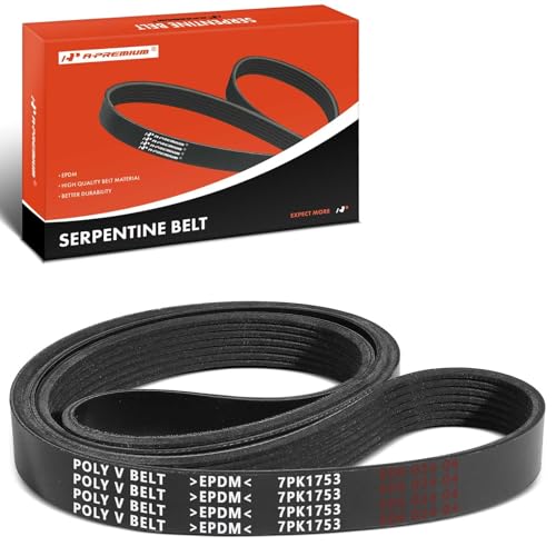 A-Premium Engine Serpentine Drive Belt Compatible with Honda & Acura Cars - CR-V CRV 2007-2009, TSX 2004-2008 - 2.4L, Replace 38920RBBE03, 38920RBBE02