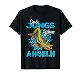 Coole Jungs gehen Angeln lustiges Fische Sportfischer Angler T-Shirt