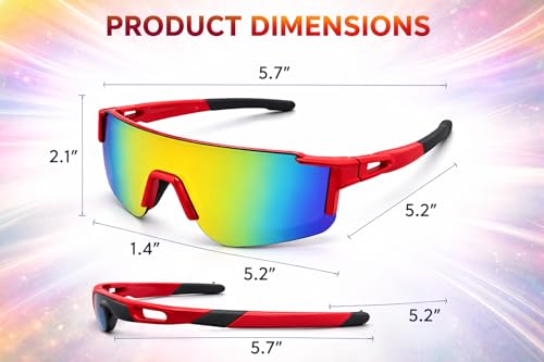 Image of Zynic Men's Stylish Sports Sunglasses For Unisex | UV400 Protection Classic Wrap Around Googles |Sports Shades for Driving,Cyclining Outdoor & Travel | Googles for man's