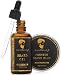 Beard Oil and Beard Balm Kit for Men Care - Unscented Leave in Beard Conditioner, Heavy Duty Beard Butter, Mustache Wax Softener Gift set - for Beard and Mustache Styling, Shaping, Grooming & Growth