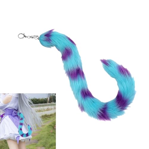 Joli porte-clés en forme de queue en peluche pour offrir - 2