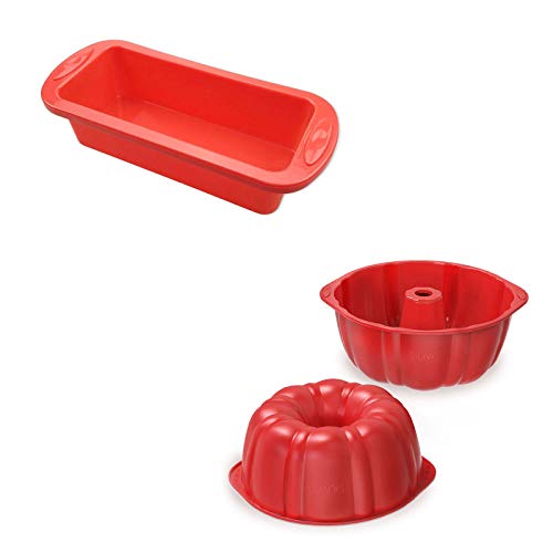 Silivo 1X Silicone Bread Pans + 2X Silicone Bundt Pans #TOP14