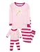 Leveret Matching Doll Flower 2 Piece Pajama 8 Years