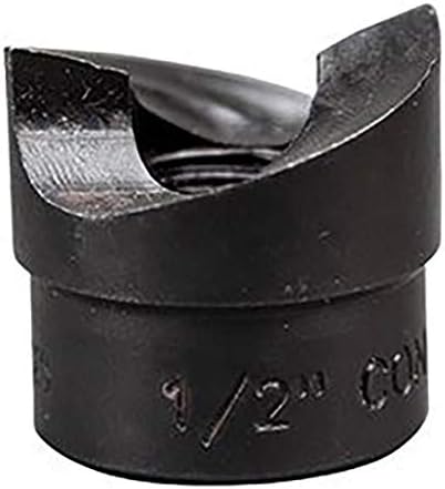 Klein Tools 53819 Punzón Knockout de 0.875 pulgadas para conducto de 12 pulgada, acabado de óxido negro