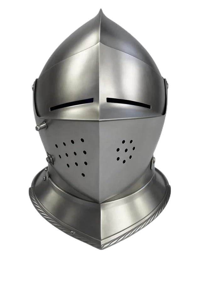 Handmade Maximilian-Style Armet Helmet | 16th Century Knight Close Helmet | Gothic Armor