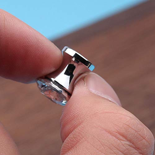 Jingyi E-Commerce 10 Pcs Crystal Cabinet Drawer Mini Metal Jewelry Box Gift Case Knobs Single Hole Pull Handles #TOP1