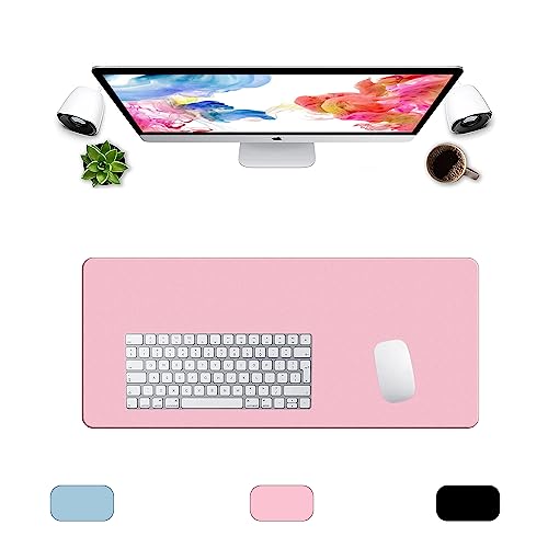Tapis de souris gaming XXL rose LL-COEUR pour éviter les douleurs au poignet