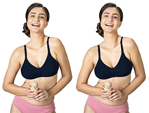 Image of Lyra Women's Cotton Lightly Padded Wire Free Classic Full-Coverage Molded Bra