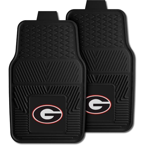 FANMATS Georgia Bulldogs Heavy Duty 2-Piece Vinyl Car Mats
