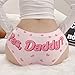 JOINFUN Women Cute Sexy Underwear Yes Daddy Print Panties Cartoon Lingerie Briefs Pink L