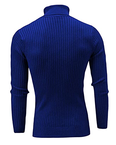QZH.DUAO Men's Casual Slim Fit Turtleneck Pullover Sweaters2