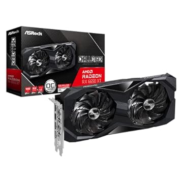 ASRock Radeon RX 6650 XT Challenger D 8 GB OC, RX6650XT CLD 8GO, 8 GB GDDR6, HDMI, 3X DP