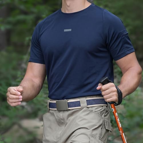 Image of Mile High Life Canvas Web Belt | Cut to Fit Up to 52 inch | Flip-Top Matte Silver Nickel Buckle 12 Colors