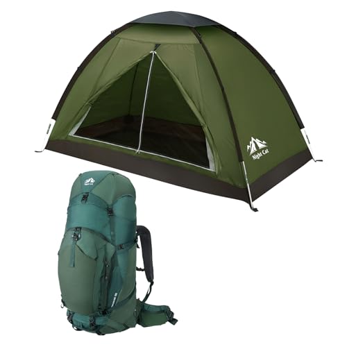 Carpa de Camping Night Cat para 1 a 2 personas 2.2x1.2m