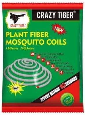 Plant-Based Mosquito Coils – Long-Lasting Mosquito Repellent (120g, Pack of 10 Coils)