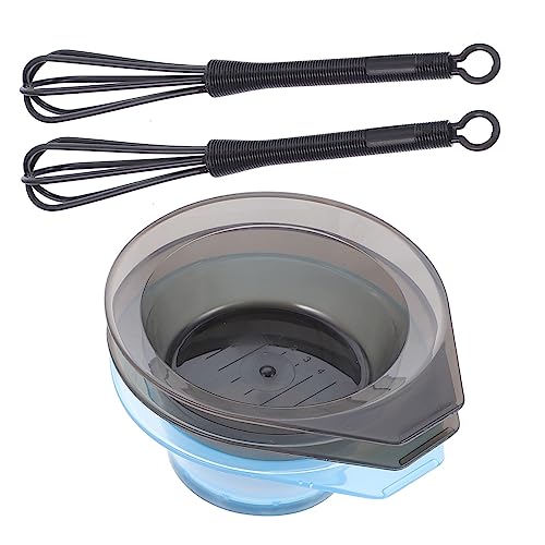 Mikinona 1 Juego herramienta de peluquería hair styler mixing bowl hair dye tazón para colorear bol Salón palo para remover el cabello Suministros de peluquería el plastico Reutilizable