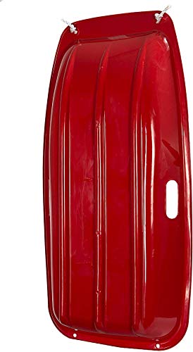 Avalanche Brands - Classic Downhill Toboggan Snow Sled Includes Pull Rope and Handles (Red 48\") - Fit for 2 Riders