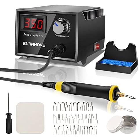 BURNNOVE Máquina de Pirograbado con 30 Cabezas de Bolígrafo Cover