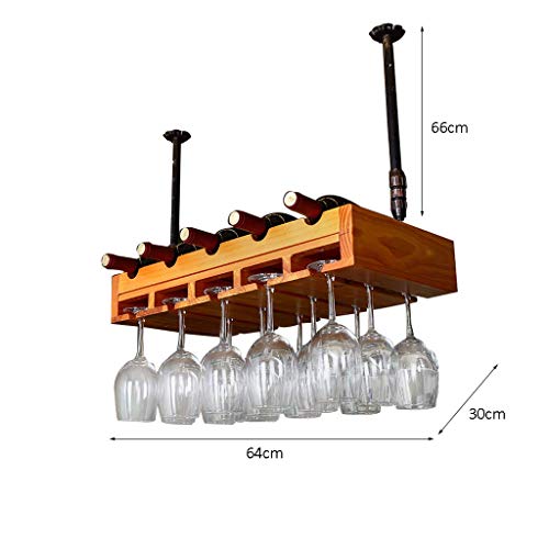 Soporte para botellas de madera maciza 64x30cm miniatura 2